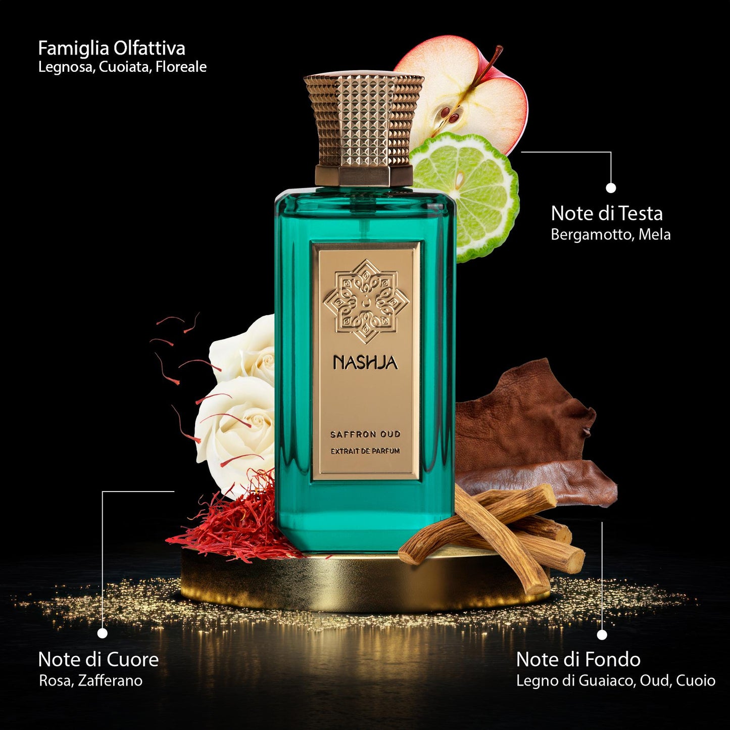 NASHJA PROFUMO SAFFRON OUD 100ML - Professional Look