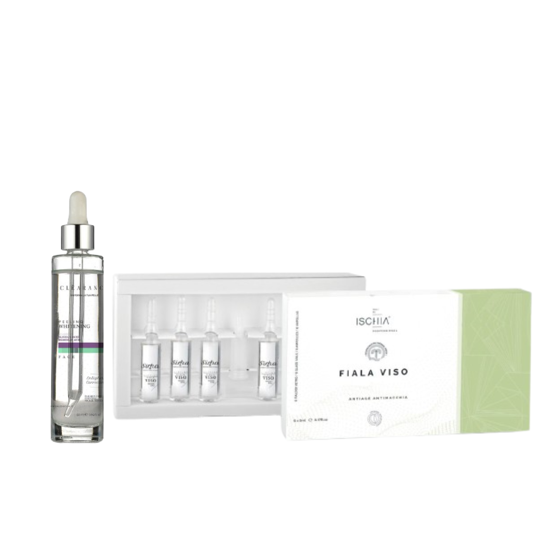 SALI DI ISCHIA KIT FIALE ANTI AGE ANTIMACCHIA 6X5ML + SIERO PEELING 50ML