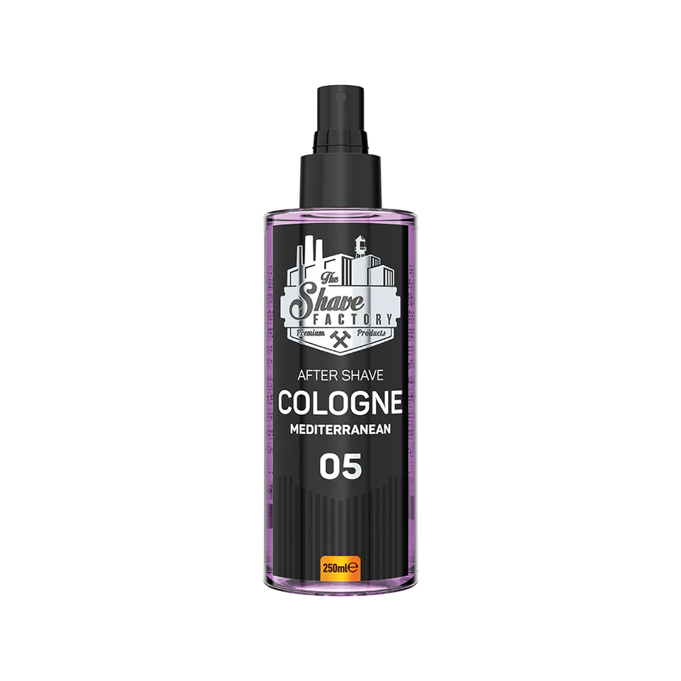 THE SHAVE FACTORY AFTERSHAVE COLOGNE MEDITERRANEAN 05 250ML - Professional Look