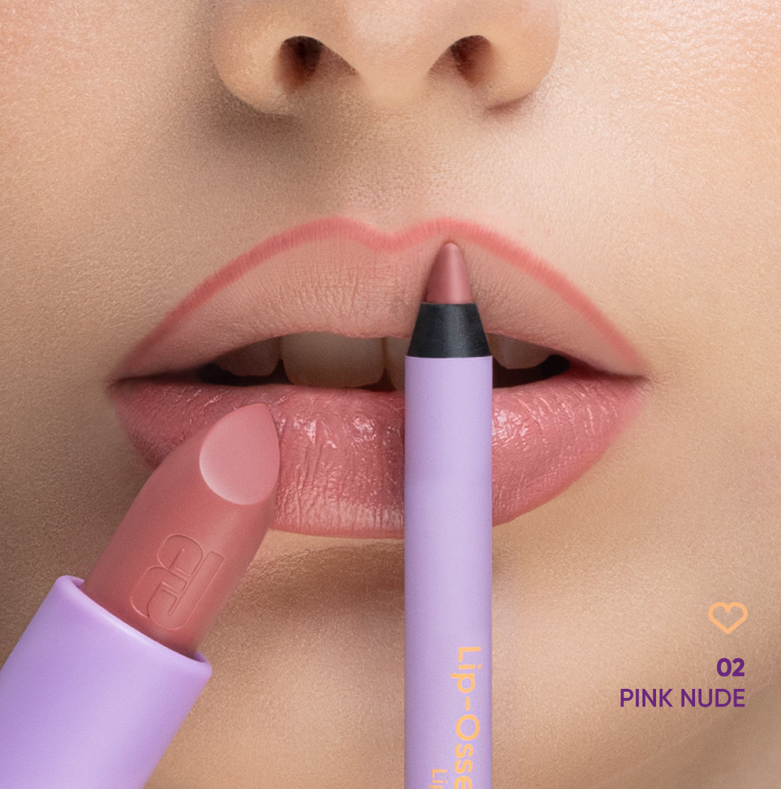 NEJHA COMBO CREAMY LIP – 02 PINK NUDE