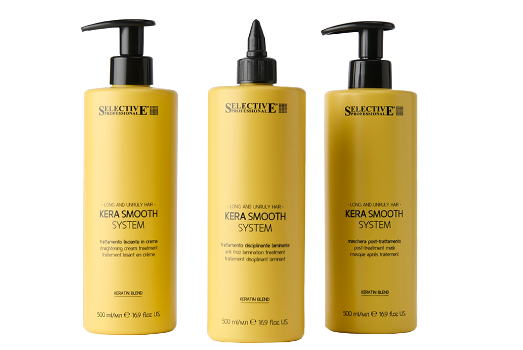SELECTIVE KIT KERA SMOOTH TRATTAMENTO LISCIANTE IN CREMA 500ML + MASCHERA 500ML+DISCIPLINANTE LAMINANTE 500ML
