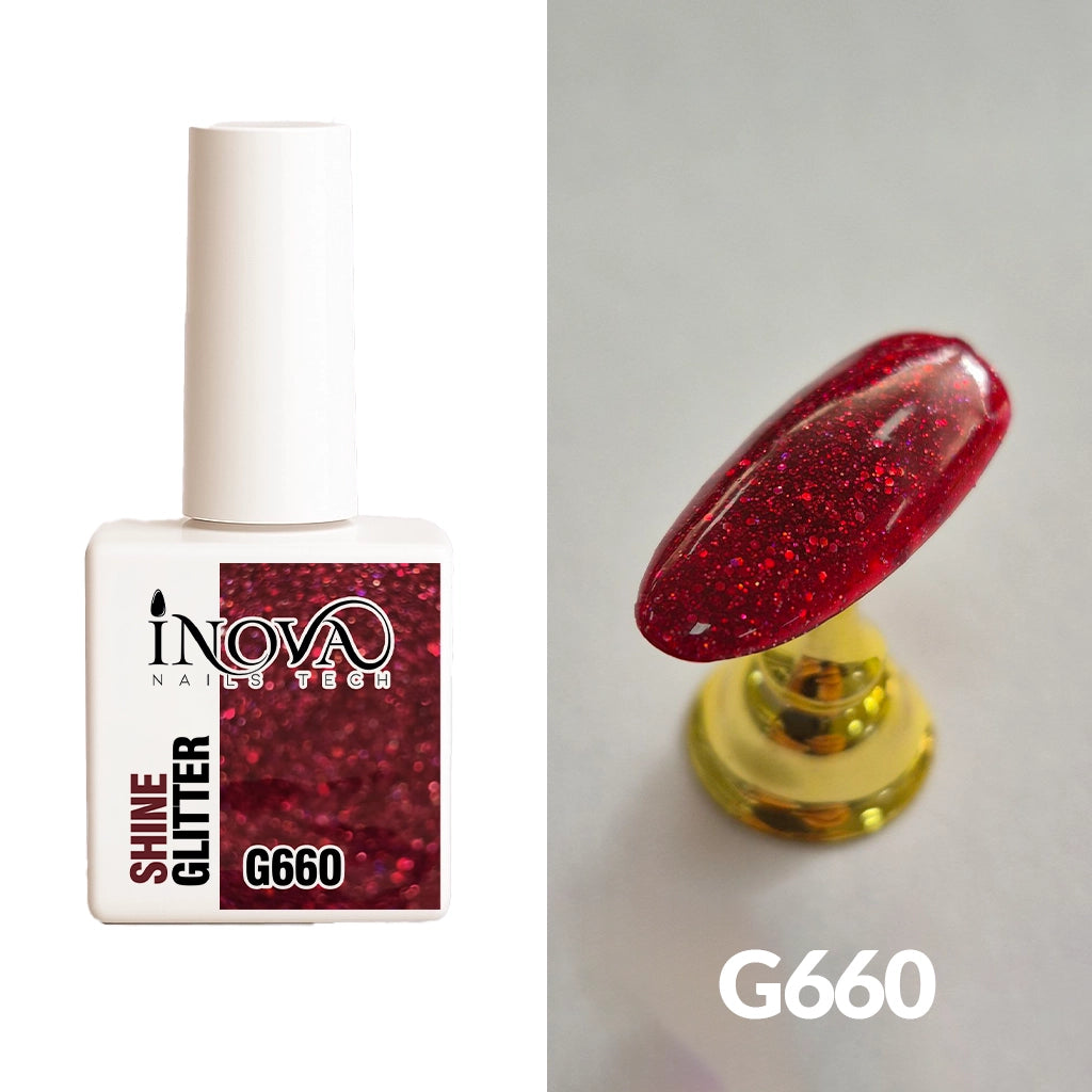 INOVA GEL POLISH SHINE GLITTER G660 12ML