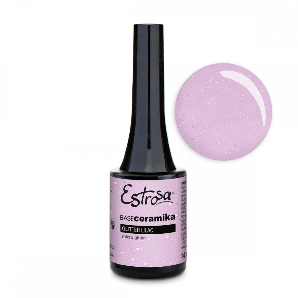 ESTROSA BASE CERAMIKA GEL BUILDER GLITTER LILAC 14ML