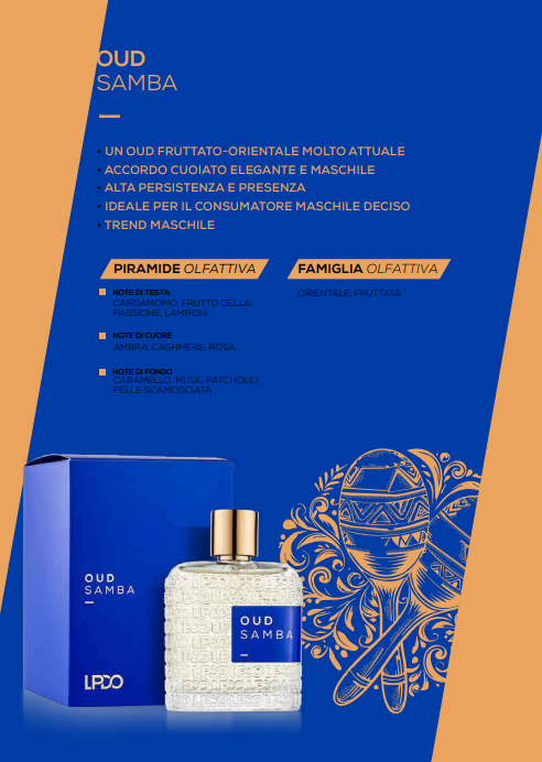 LPDO OUD SAMBA 100ML EDPI - CORRISPONDE OUD MARACUJA BY MAISON CRIVELLI 100ML - Professional Look