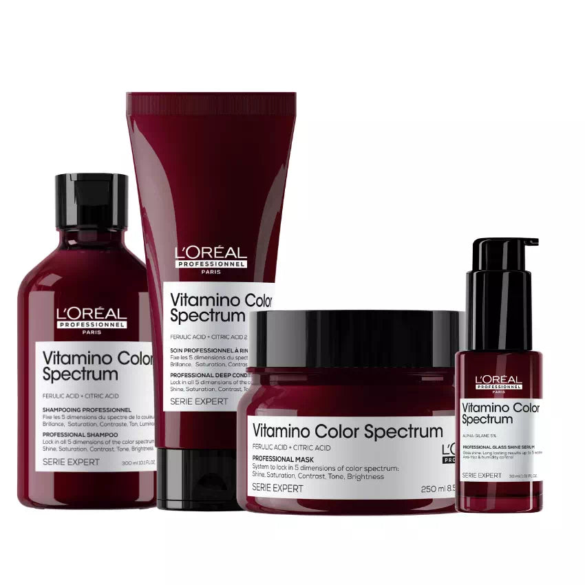 L'OREAL PROFESSIONAL KIT VITAMINO COLOR SPECTRUM SHAMPOO 300ML + MASCHERA 250ML + SIERO 50ML + CONDITIONER 250ML