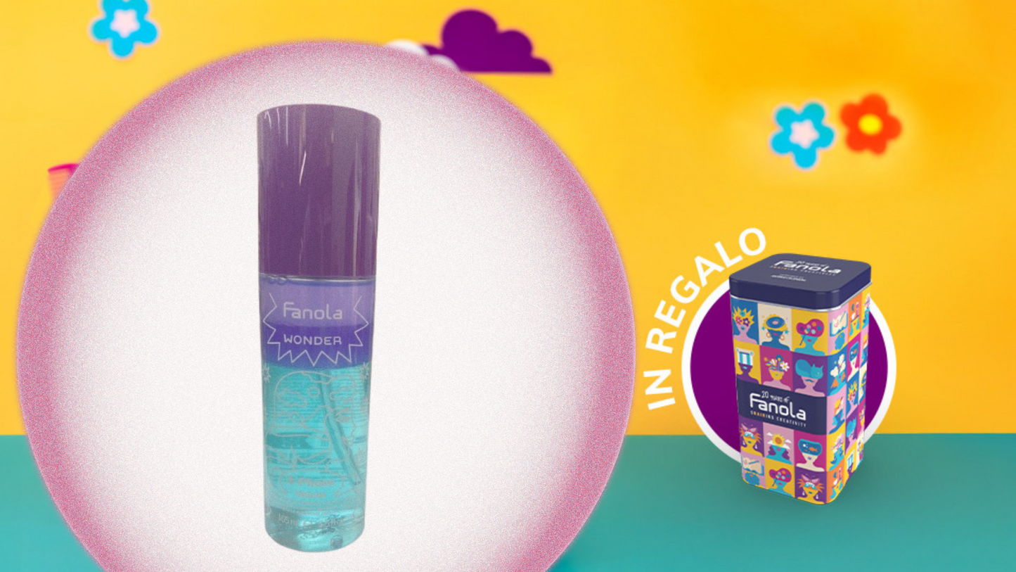 - FANOLA WONDER SPRAY TRIFASICO IDRATANTE CAPELLI E CORPO 165ML + IN OMAGGIO LATTA