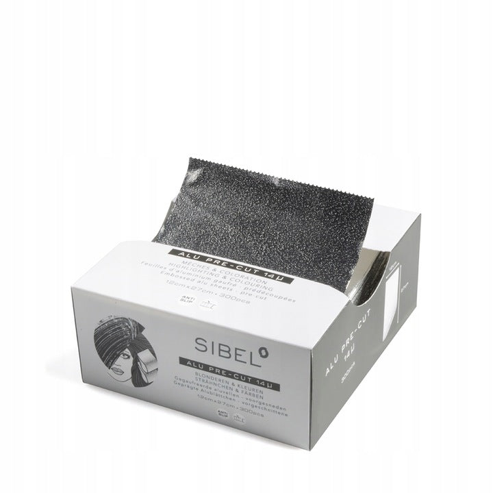 SIBEL FOGLI DI ALLUMINIO GROFFRATO 14μ NERO 27CMx12CM 300PZ