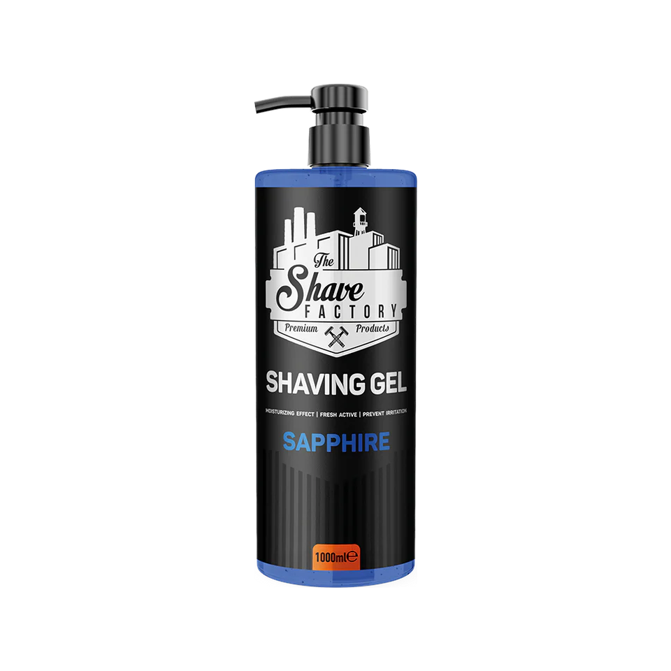 THE SHAVE FACTORY SHAVING GEL SAPPHIRE 1000ML - Professional Look