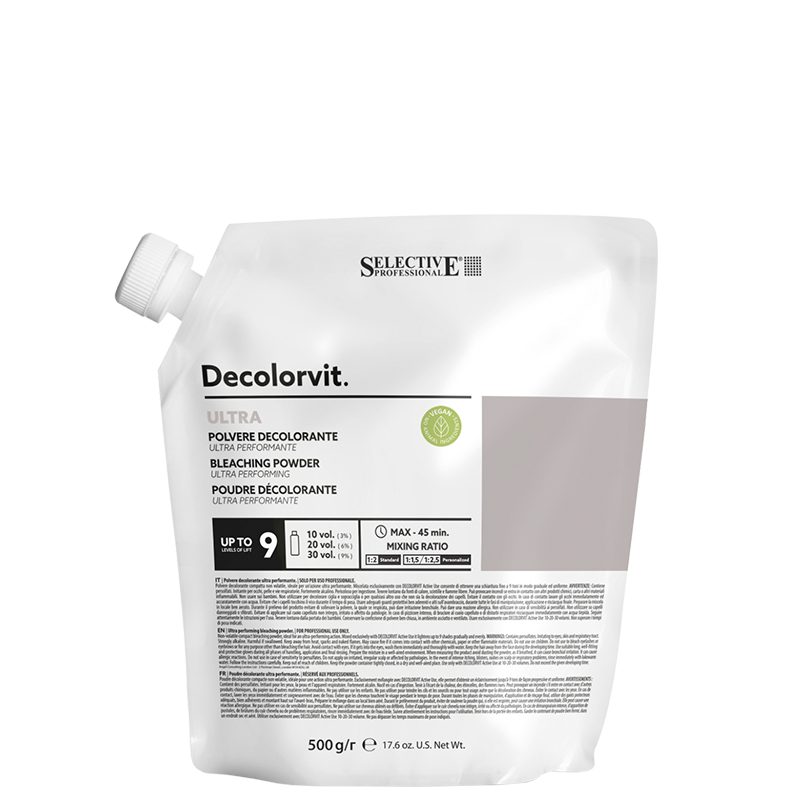 SELECTIVE DECOLORVIT ULTRA - POLVERE DECOLORANTE UP TO 9 TONI 500GR