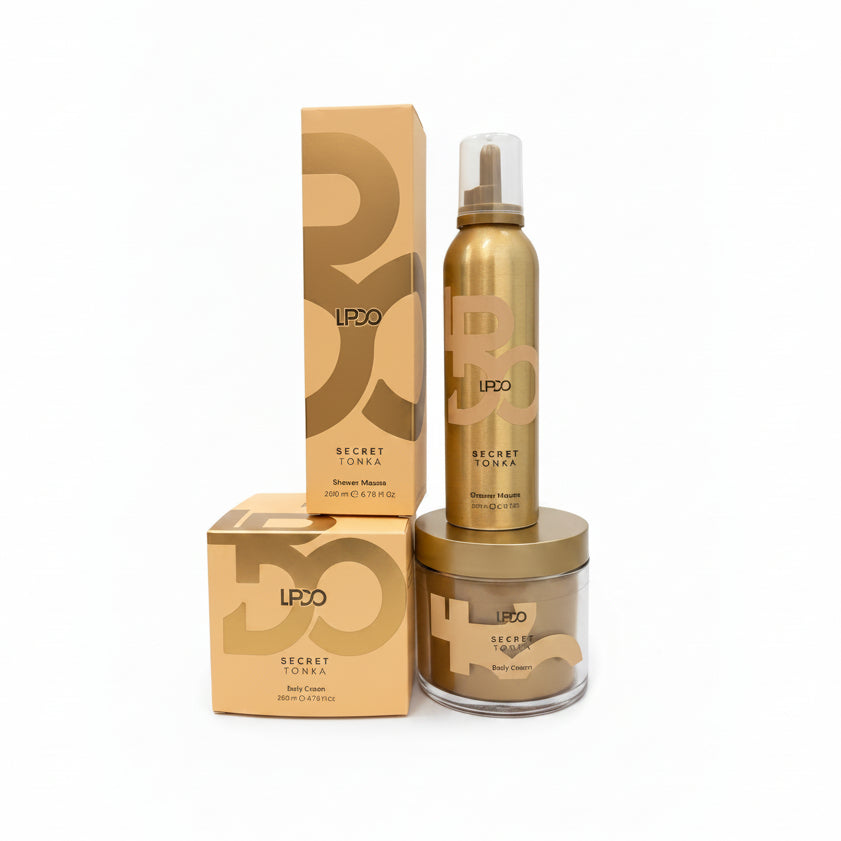 LPDO KIT SECRET TONKA SHOWER MOUSSE 200ML + BODY CREAM 200ML - Professional Look