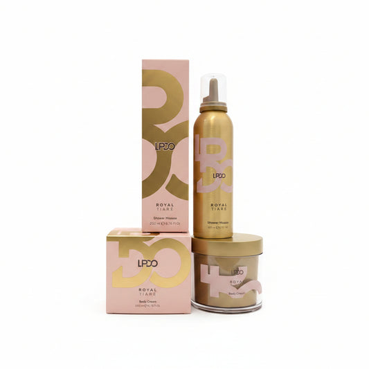 LPDO KIT ROYAL TIARE' SHOWER MOUSSE 200ML + BODY CREAM 200ML - Professional Look