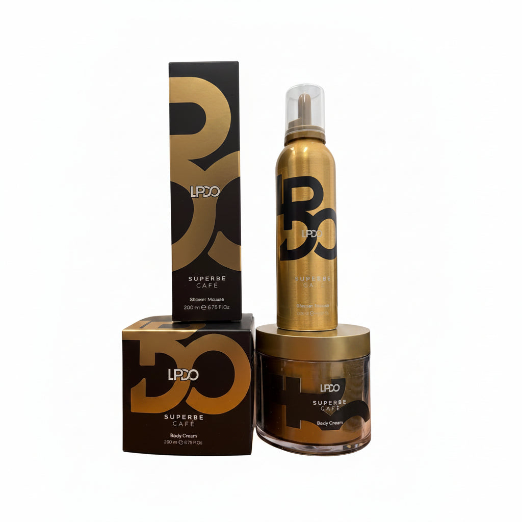 LPDO KIT SUPERBE CAFE' SHOWER MOUSSE 200ML + BODY CREAM 200ML - Professional Look