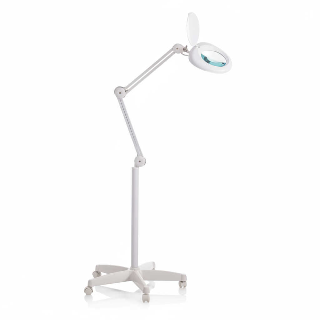 XANITALIA 370.06 LAMPADA LENTE 5D LED LIGHT TONDA CON MORSETTO E STATIVO