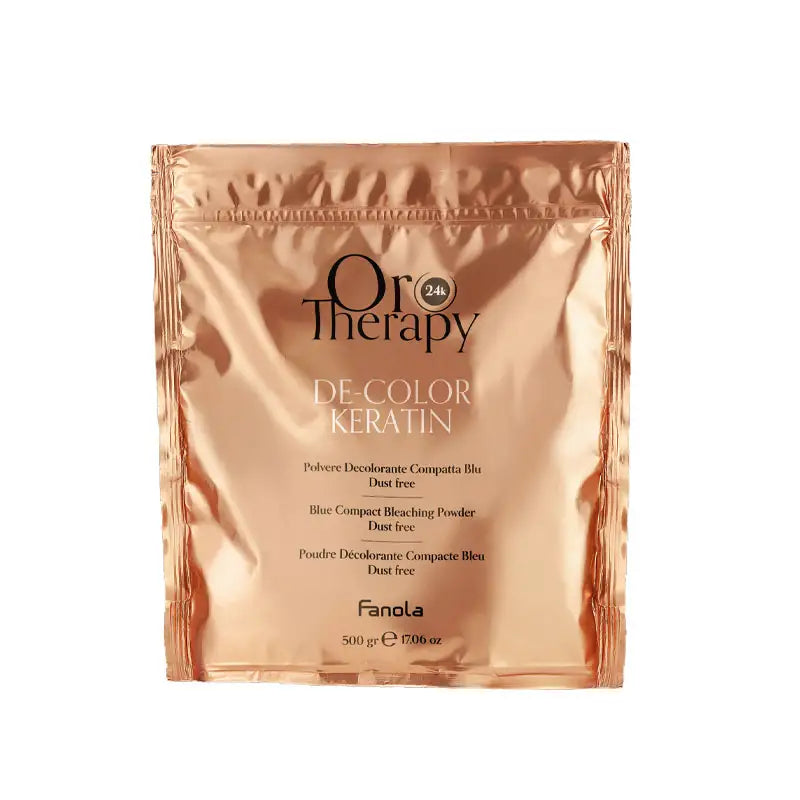 FANOLA ORO THERAPY DE-COLOR KERATIN POLVERE DECOLORANTE COMPATTA BLU 500GR