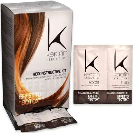 EDELSTEIN KERATIN STRUCTURE FLUIDO EFFETTO BOTOX DOPPIA BUSTINA 12 ML 45PEZZI