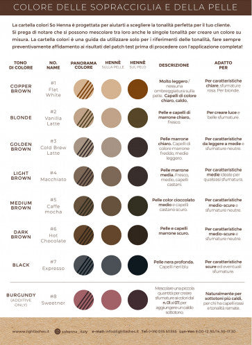 SO HENNA Brow Henna Colore - 01 Flat White - Professional Look