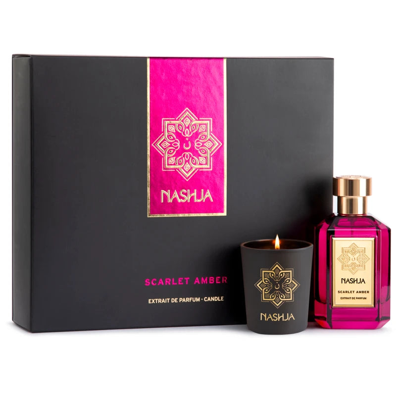 Nashja Scarlet Amber Cofanetto EDP 100ml + Candela Profumata 60gr - Professional Look