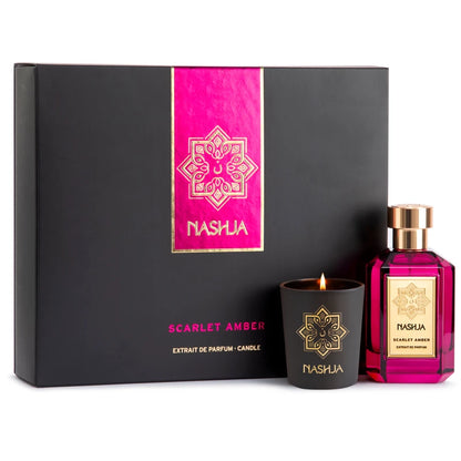 Nashja Scarlet Amber Cofanetto EDP 100ml + Candela Profumata 60gr - Professional Look