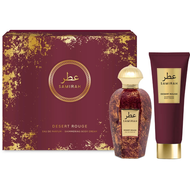 Samirah Desert Rouge Cofanetto EDP 100ml + Shimmering Body Cream 100ml - Professional Look