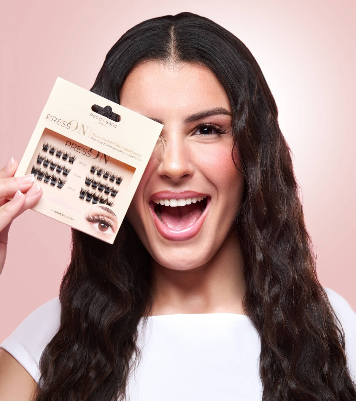 PEGGY SAGE CIGLIA FINTE PREINCOLLATE + APPLICATORE - IRRESISTIBLE VOLUME