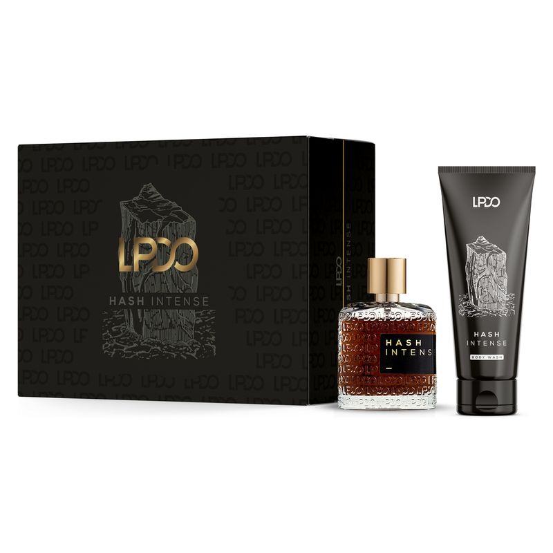 LPDO COFANETTO HASH INTENSE EAU DE PARFUM  + BAGNOSCHIUMA  - Corrispondenza Black Afghano By Nasomatto