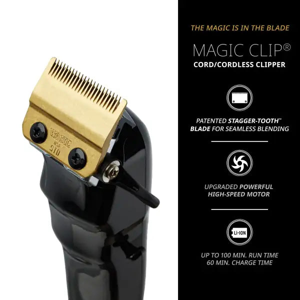 WAHL TOSATRICE RASOIO MAGIC CLIP CORDLESS NERA - Professional Look