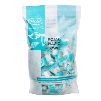 ROIAL MAGIC TOWEL -ASCIUGAMANO IN DISCHETTO 100PZ