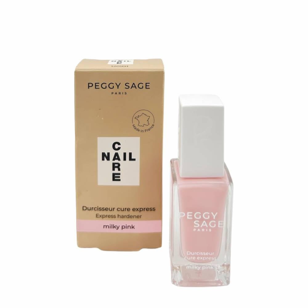 PEGGY SAGE NAIL CARE DURCISSEUR INDURENTE CURA EXPRESS MILKY PINK 11ML - Professional Look