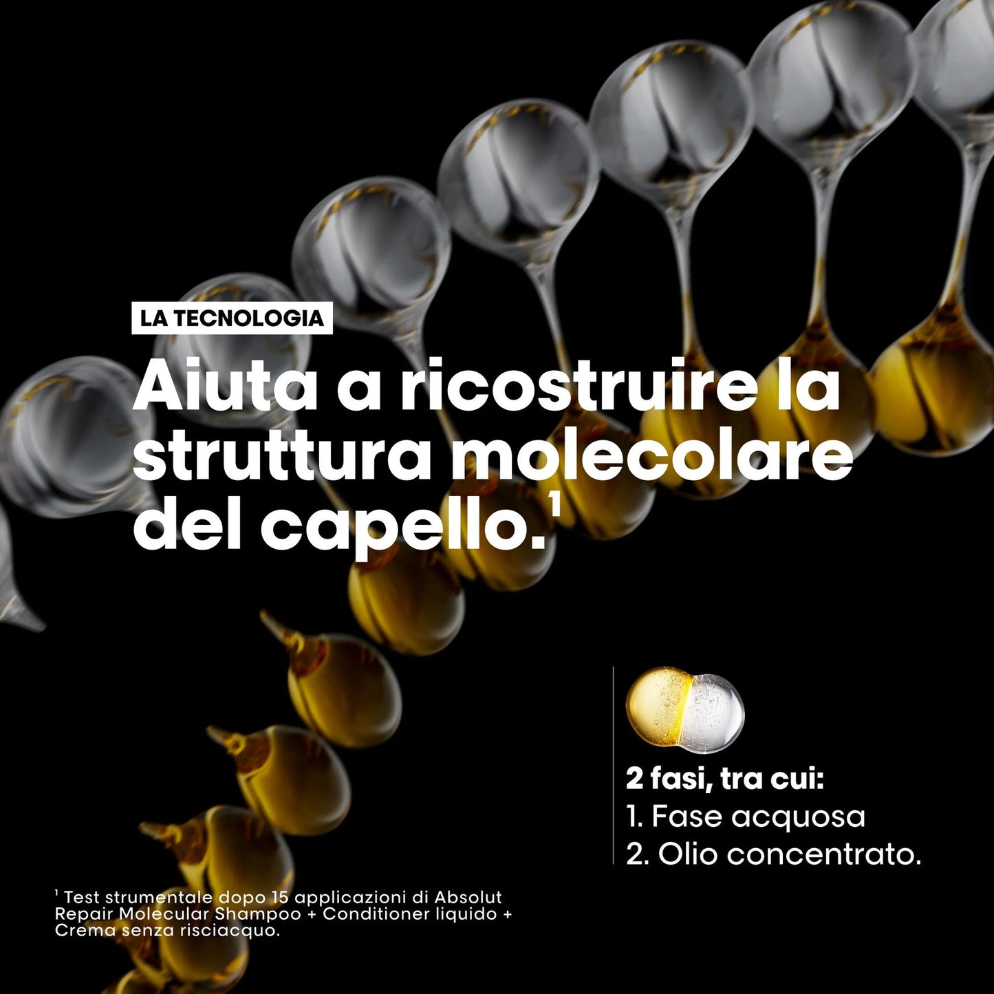 L'OREAL PROFESSIONEL OLIO BIFASICO ABSOLUT REPAIR MOLECULAR