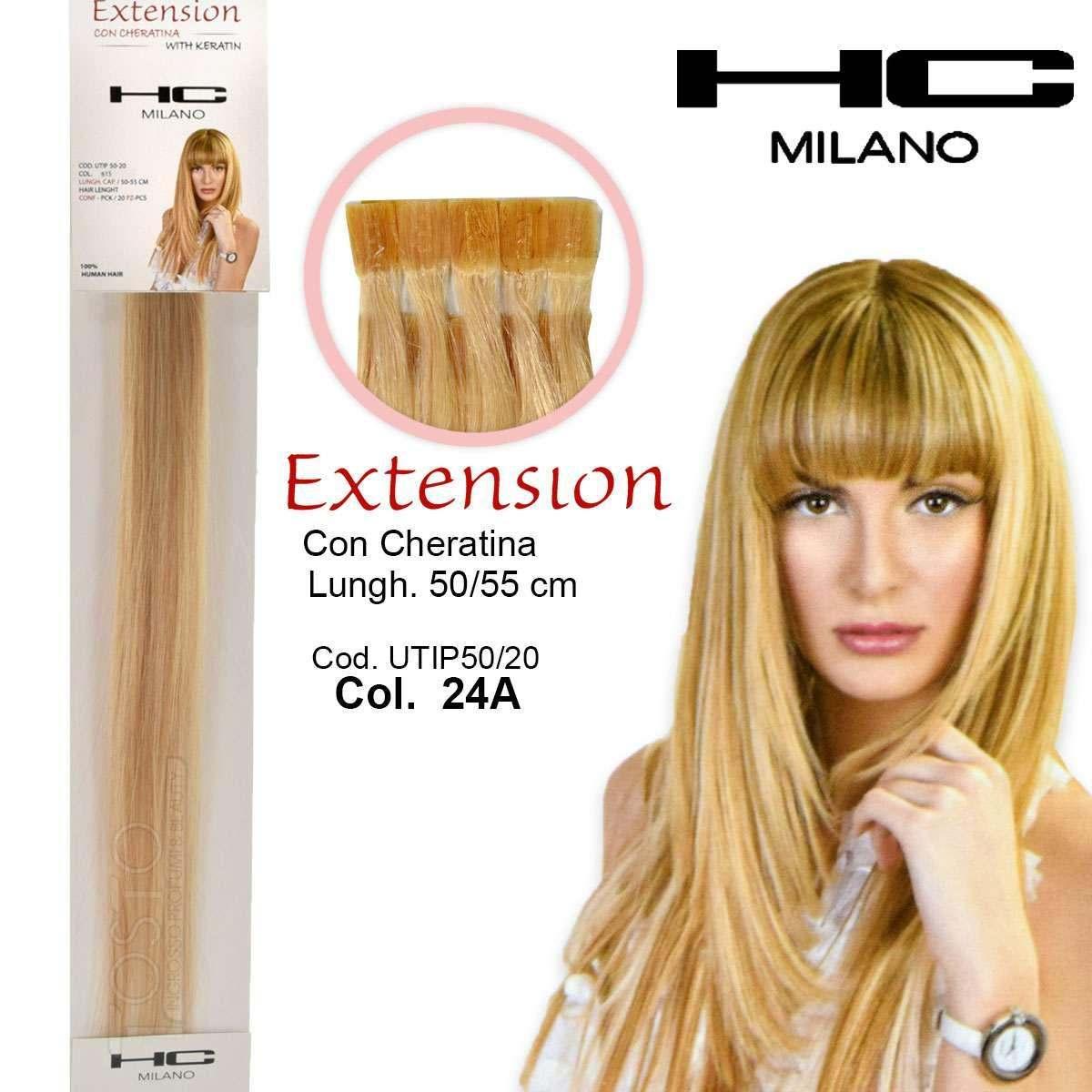HC MILANO EXTENSION CON CHERATINA CIOCCHE NATURALI 50-55 CM