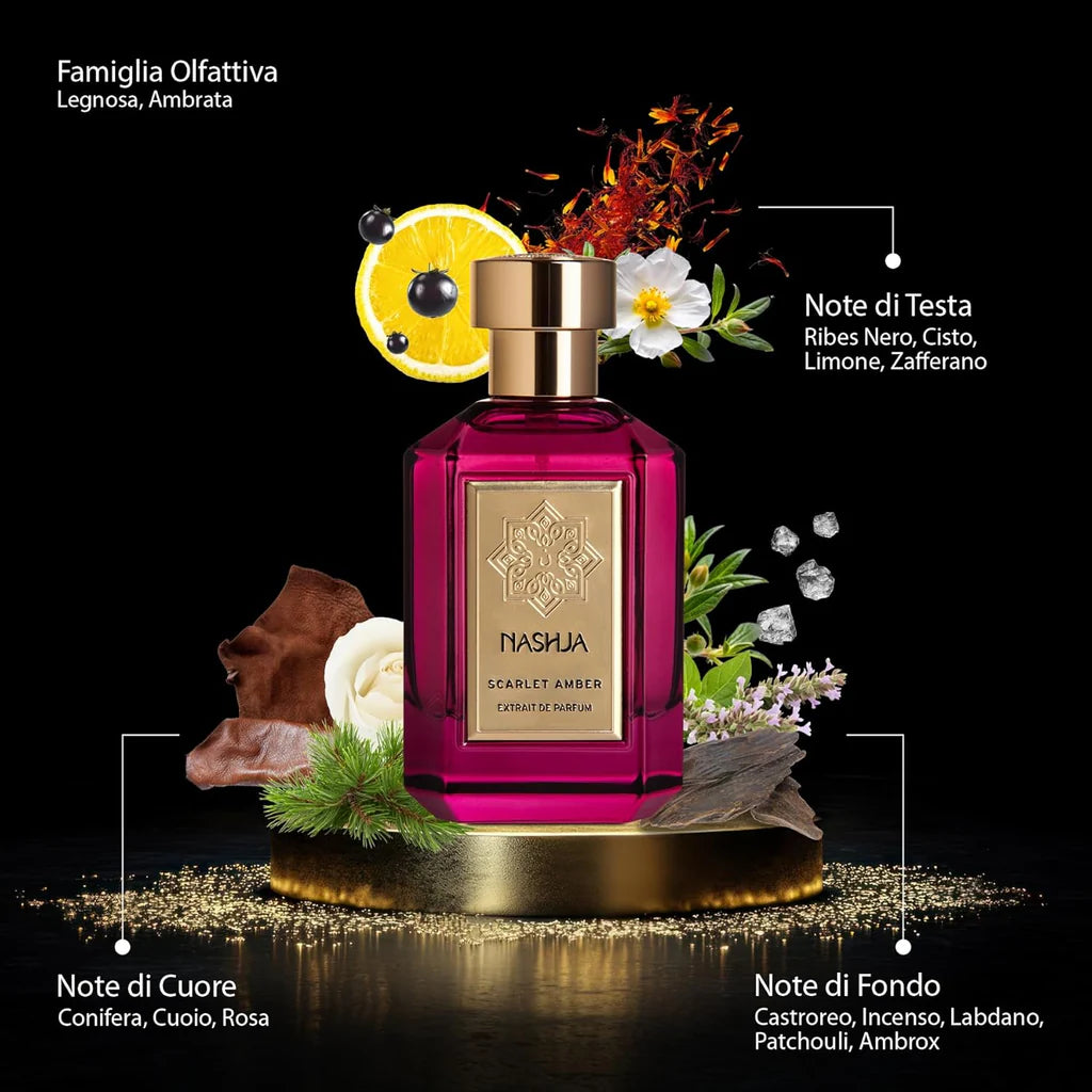 NASHJA PROFUMO SCARLET AMBER 100ML - Professional Look