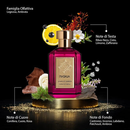 Nashja Scarlet Amber Cofanetto EDP 100ml + Candela Profumata 60gr - Professional Look