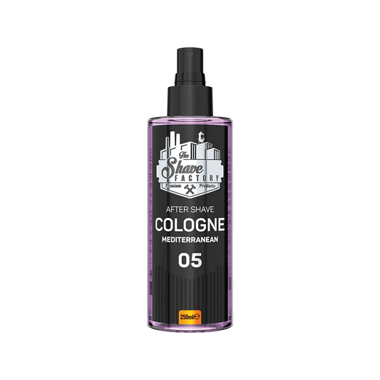 THE SHAVE FACTORY AFTERSHAVE COLOGNE MEDITERRANEAN 05 250ML - Professional Look