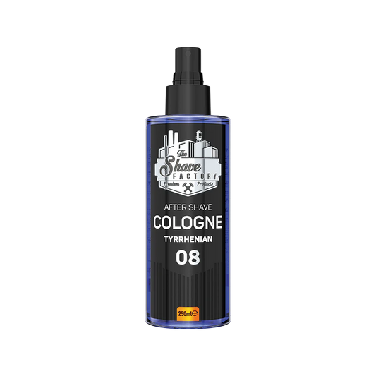 THE SHAVE FACTORY AFTERSHAVE COLOGNE TYRRHENIAN 08 250ML - Professional Look