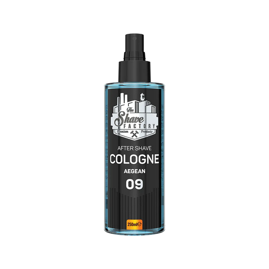 THE SHAVE FACTORY AFTERSHAVE COLOGNE AEGEAN 09 250ML - Professional Look