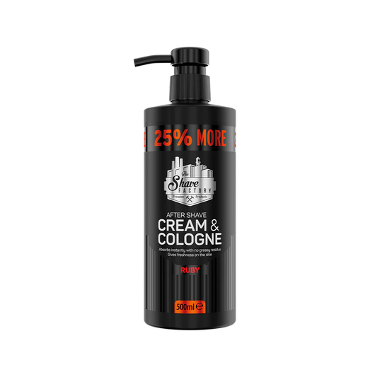 THE SHAVE FACTORY AFTER SHAVE CREAM & COLOGNE RUBY 2IN1 500ML - Professional Look