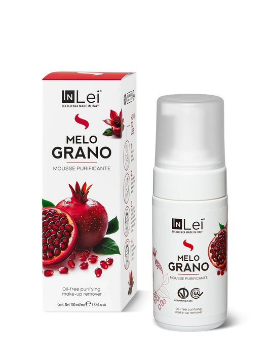 IN LEI MOUSSE MELOGRANO STRUCCANTE PURIFICANTE PER CIGLIA, SOPRACCIGLIA E VISO