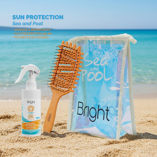 MELCAP KIT PROTEZIONE SOLARE MARE E PISCINA OLIO SPRAY + SPAZZOLA - Professional Look