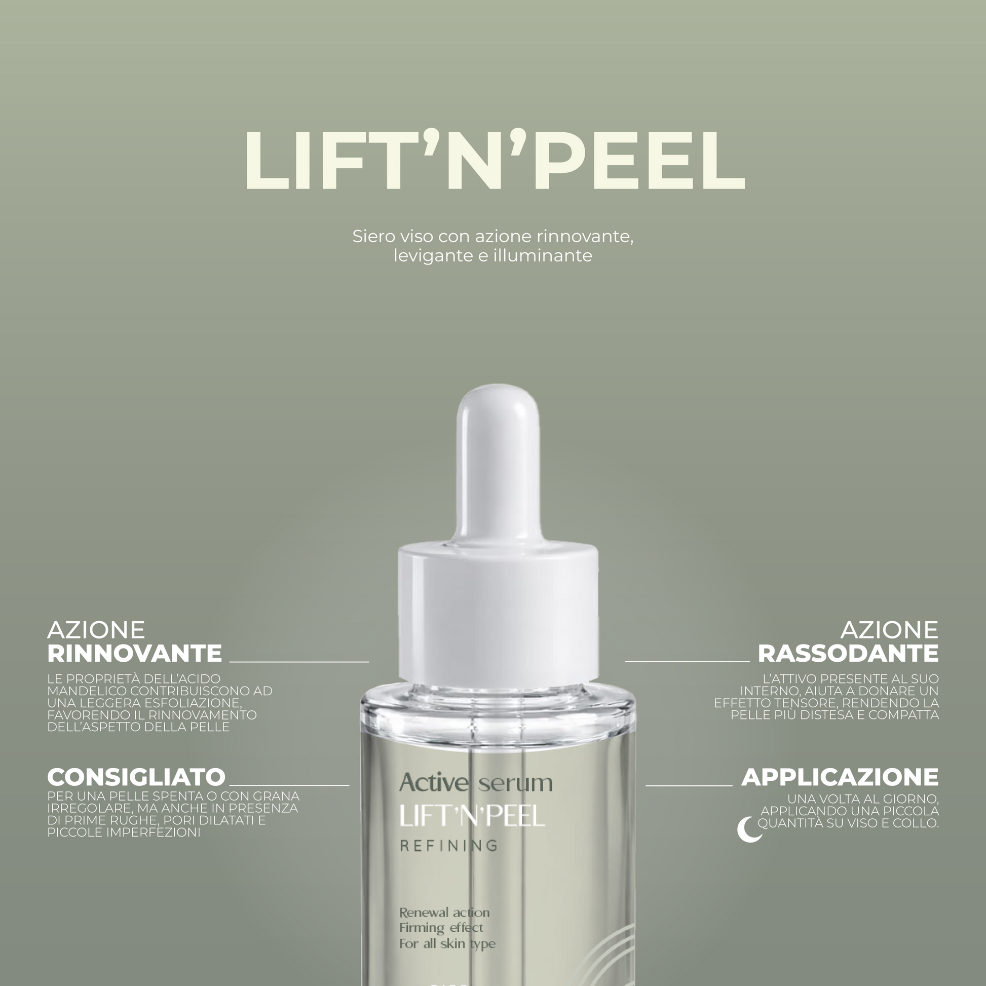 SALI DI ISCHIA ACTIVE SERUM - LIFT’N’PEEL 30ML - Professional Look
