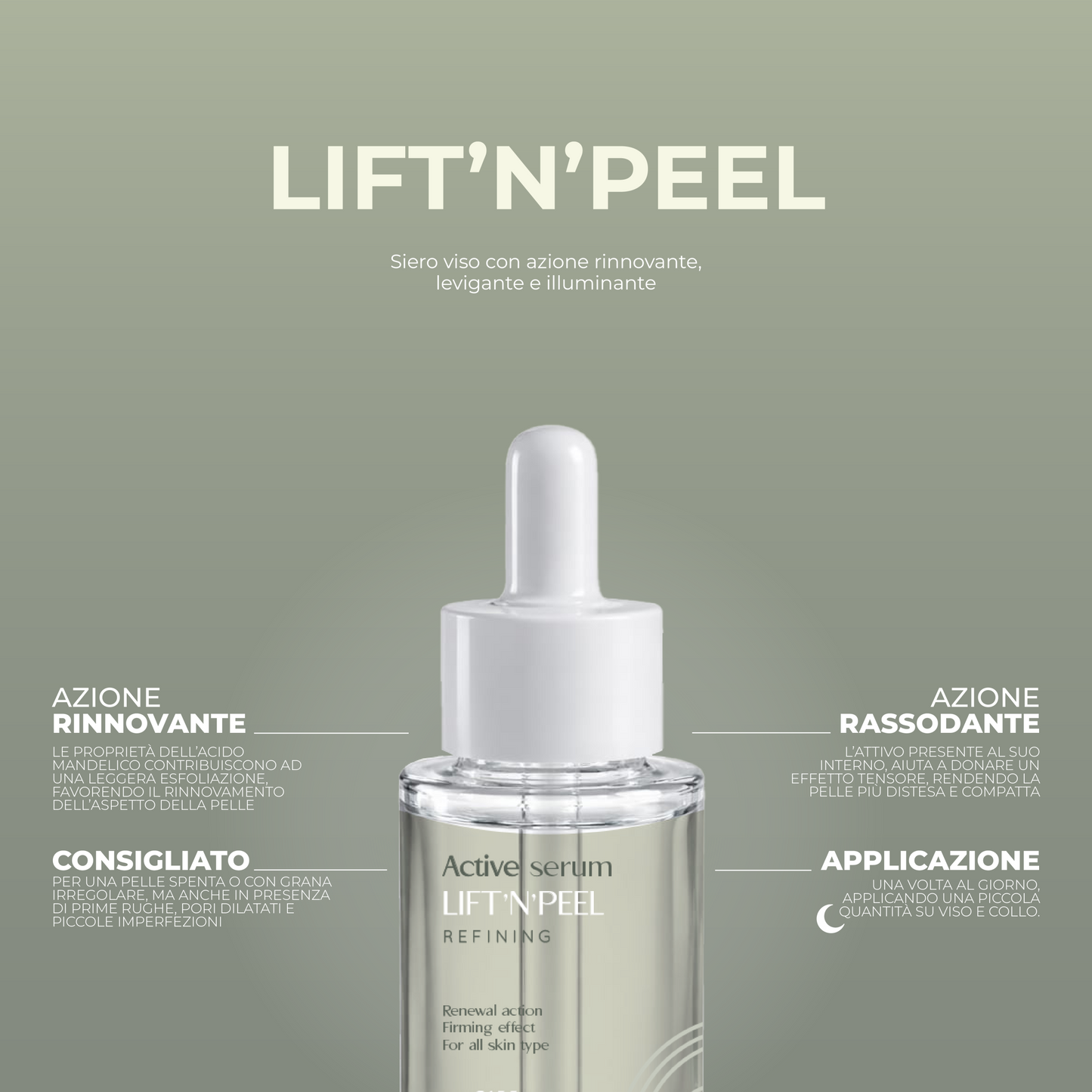 SALI DI ISCHIA ACTIVE SERUM - LIFT’N’PEEL 30ML - Professional Look