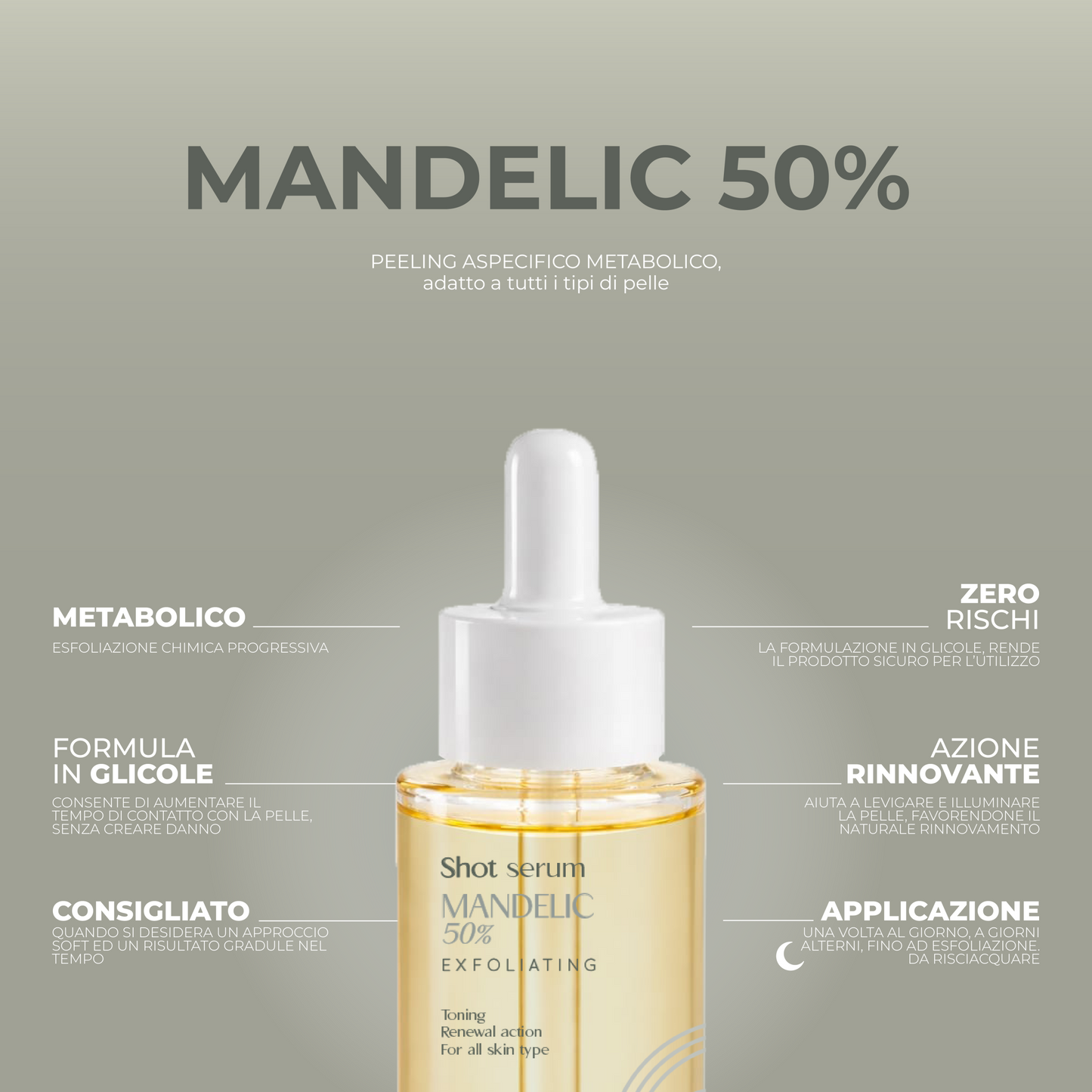 SALI DI ISCHIA SHOT SERUM - MANDELIC 50% 30ML - Professional Look