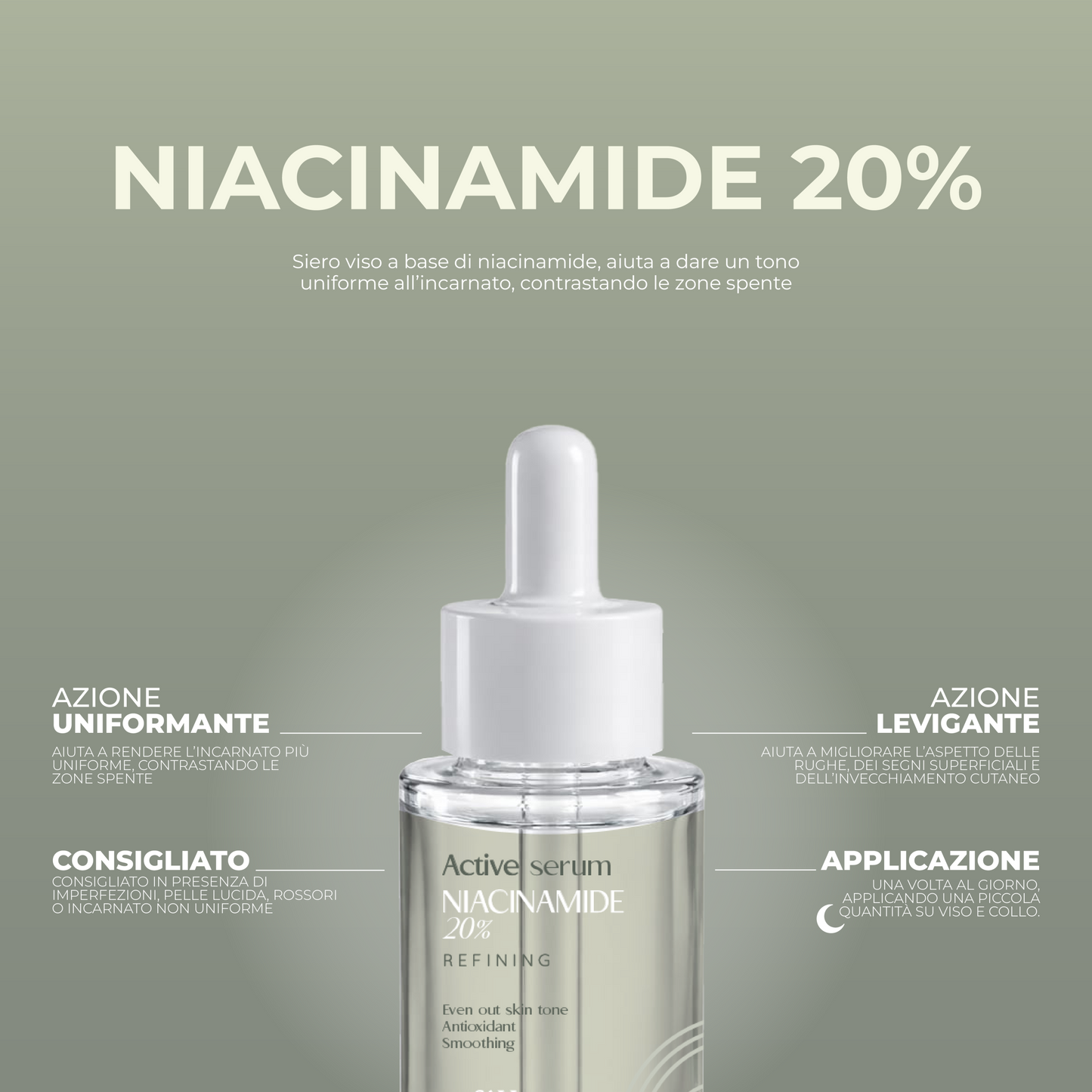 SALI DI ISCHIA ACTIVE SERUM - NIACINAMIDE 20% 30ML - Professional Look