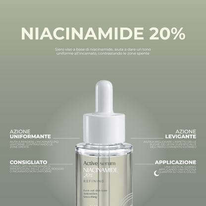 SALI DI ISCHIA ACTIVE SERUM - NIACINAMIDE 20% 30ML - Professional Look