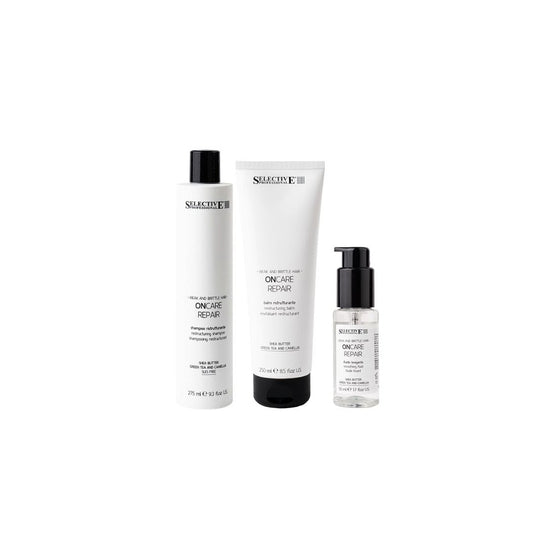 SELECTIVE KIT REPAIR RISTRUTTURANTE SHAMPOO 275ML + BALM 200ML + REPAIR FLUIDO 50ML - Professional Look