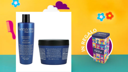 FANOLA KIT KERATERM SHAMPOO 300ML+ MASCHERA 300ML + OMAGGIO LATTA