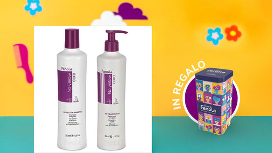 FANOLA KIT NO YELLOW SHAMPOO 350ML+ MASCHERA 350ML + OMAGGIO LATTA