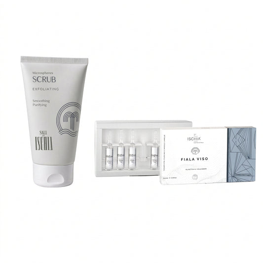 SALI DI ISCHIA KIT FIALA ELASTIN & COLLAGEN 6X5ML + SCRUB 150ML - Professional Look