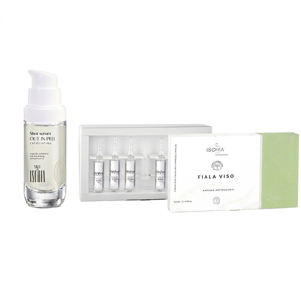 SALI DI ISCHIA KIT FIALE ANTI AGE ANTIMACCHIA 6X5ML + OUT IN PEEL 30ML - Professional Look