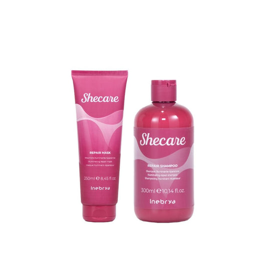INEBRYA KIT SHECARE REPAIR SHAMPOO 300ML + MASCHERA 250ML - Professional Look