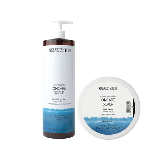 SELECTIVE KIT SCALP SHAMPOO PER CUTE 950ML + SCRUB MARINO 200GR - Professional Look